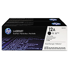 HP Q2612D Black Toner Cartridge Dual Pack