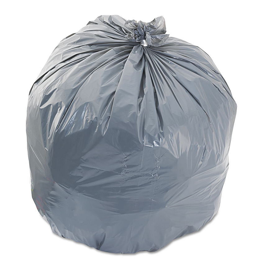 Heritage Low-Density Can Liners, 33 gal, 1.1 mil, 33 x 39, Gray, 250/Carton (H6639SG)
