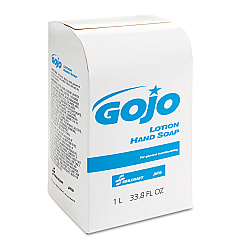 AbilityOne 8520015220838 GOJO SKILCRAFT Lotion Soap, Unscented, 1,000 mL Pouch, 8/Box