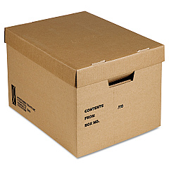 AbilityOne 8115014554036 SKILCRAFT File Storage Box, Letter Files, 12" x 15" x 10", Kraft, 25/Bundle