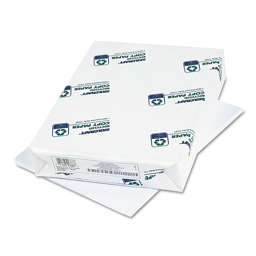 AbilityOne 7530013982652 SKILCRAFT Xerographic Paper, 92 Bright, 20 lb Bond Weight, 8.5 x 11, White, 500 Sheets/Ream, 10 Reams/Carton
