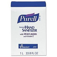 AbilityOne 8520015220828, PURELL Instant Dispenser Refill Liquid Hand Sanitizer, 1,000 mL, 8/Box