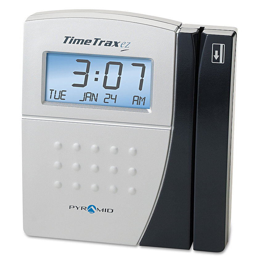 Pyramid Technologies TimeTrax EZ Time and Attendance System, Digital Display, Black (TTEZEK)