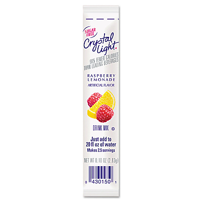 Crystal Light On the Go, Raspberry Lemonade, .16oz Packets, 30/Box (00015)