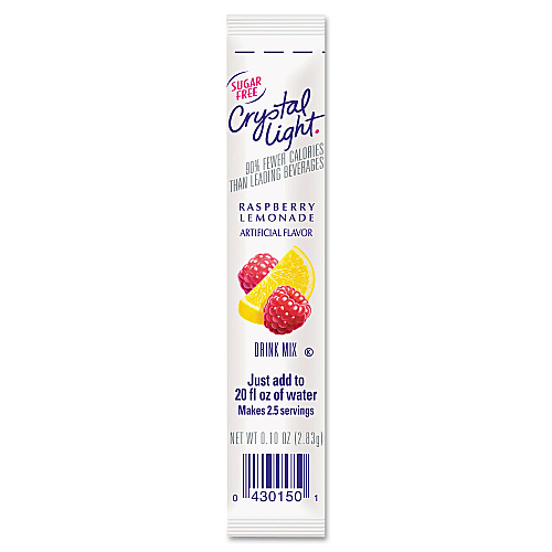 Crystal Light On the Go, Raspberry Lemonade, .16oz Packets, 30/Box (00015)