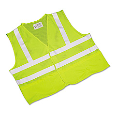 AbilityOne 8415015984870, SKILCRAFT, Safety Vest--Class 2 ANSI 107 2010 Compliant, X-Large, Lime/Silver