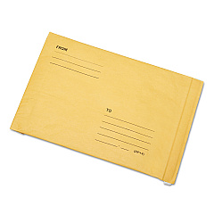 AbilityOne 8105002900340 Sealed Air Jiffy Padded Mailer, #0, Macerated Paper Lining, Self-Adhesive Closure, 6 x 10, Golden Kraft, 250/BX