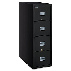 Patriot by FireKing Insulated Fire File, 1-Hour Fire Protection, 4 Legal-Size File Drawers, Black, 20.75" x 31.63" x 52.75" (4P2131CBL)