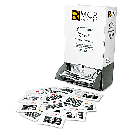 MCR Safety Lens Cleaning Towelettes, 100/Box (LCT)