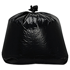 Trinity Plastics Low-Density Can Liners, 56 gal, 1.6 mil, 43" x 47", Black, 100/Carton (ML4347X)