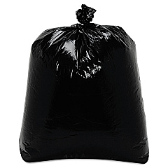 Trinity Plastics Low-Density Can Liners, 16 gal, 0.7 mil, 24" x 32", Black, 500/Carton (ML2432)