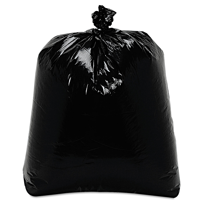 Trinity Plastics Low-Density Can Liners, 16 gal, 0.7 mil, 24" x 32", Black, 500/Carton (ML2432)