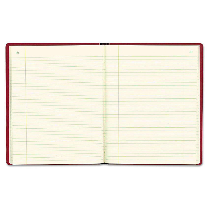Rediform Red Vinyl Series Journal, 1 Subject, Medium/College Rule, Red Cover, 10 x 7.75, 300 Sheets (57231)