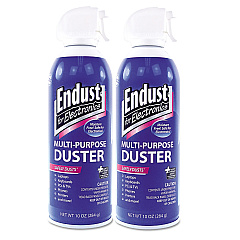Endust Compressed Air Duster for Electronics, 10 oz Can, 2/Pack (11407)