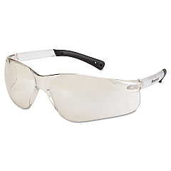 MCR Safety BearKat Safety Glasses, Frost Frame, Clear Mirror Lens (BK119)