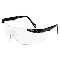 Smith &amp; Wesson Magnum 3G Safety Glasses, Mini Black Frame, Clear Lens (19822)