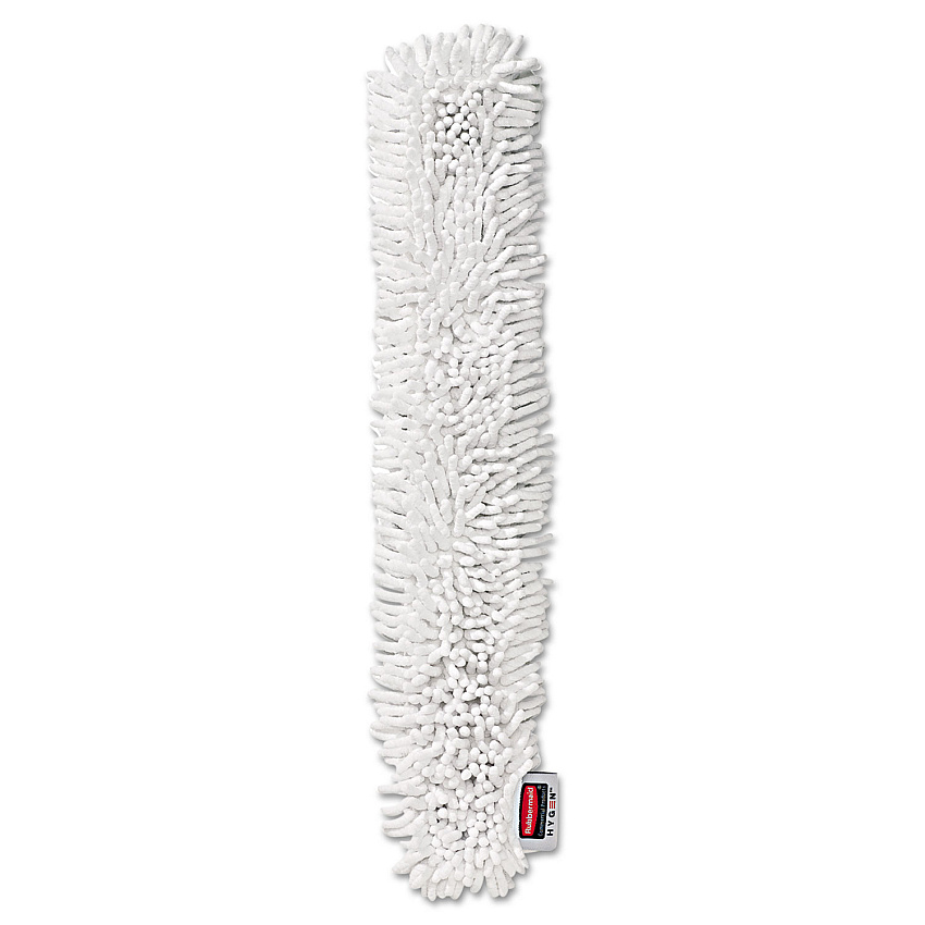Rubbermaid Commercial HYGEN HYGEN Quick-Connect Microfiber Dusting Wand Sleeve, White, 6/Carton (Q853WHI)