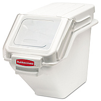 Rubbermaid Commercial ProSave Shelf Ingredient Bins, 5.4 gal, 11.5 x 23.5 x 16.88, White (9G57WHI)