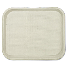 Chinet Savaday Molded Fiber Food Trays, 1-Compartment, 9 x 12 x 1, White, Paper, 250/Carton (20802)