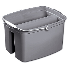 Rubbermaid Commercial Double Utility Pail, 17qt, Gray (2617GRA)
