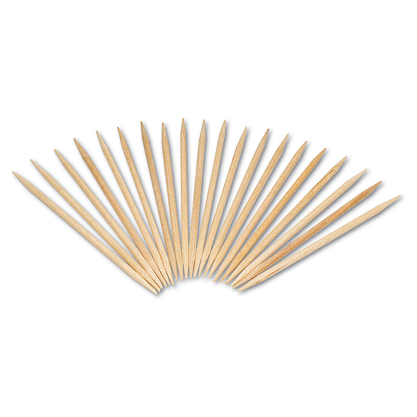 AmerCareRoyal Round Wood Toothpicks, 2.5", Natural, 800/Box, 24 Boxes/Carton (R820)