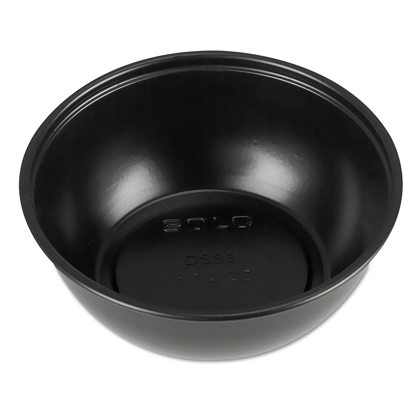 Dart Polystyrene Souffle Portion Cups, 2.5 oz, Black, 250/Bag, 10 Bags/Carton (DSS2)