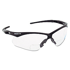 KleenGuard V60 Nemesis Rx Reader Safety Glasses, Black Frame, Clear Lens, +1.0 Diopter Strength (28618)
