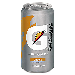 Gatorade Thirst Quencher Can, Orange, 11.6oz Can, 24/Carton (00902)