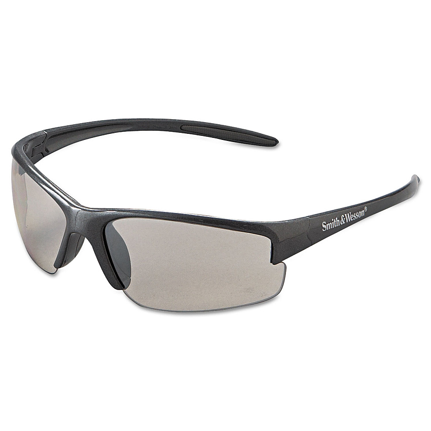 Smith & Wesson Equalizer Safety Eyewear, Gun Metal Frame, Indoor/Outdoor Lens (21298)