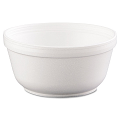 Dart Insulated Foam Bowls, 12 oz, White, 50/Pack, 20 Packs/Carton (12B32)