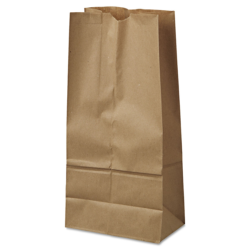 General Grocery Paper Bags, 40 lbs Capacity, #16, 7.75"w x 4.81"d x 16"h, Kraft, 500 Bags (GK16500)