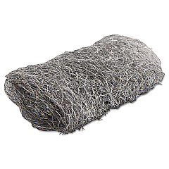 GMT Industrial-Quality Steel Wool Hand Pads, #4 Extra Coarse, Steel Gray, 16 Pads/Sleeve, 12 Sleeves/Carton (117007)