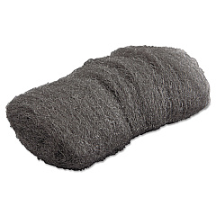 GMT Industrial-Quality Steel Wool Hand Pads, #000 Extra Fine, Steel Gray, 16 Pads/Sleeve, 12 Sleeves/Carton (117001)