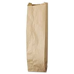 General Liquor-Takeout Quart-Sized Paper Bags, 35 lbs Capacity, Quart, 4.25"w x 2.5"d x 16"h, Kraft, 500 Bags (LQQUART500)