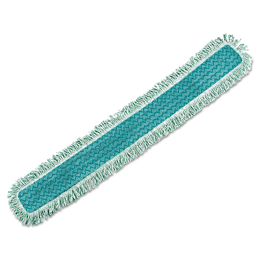 Rubbermaid Commercial HYGEN HYGEN Dust Mop Heads With Fringe, Green, 48", Microfiber (Q449)