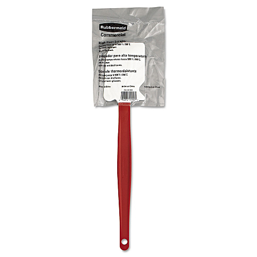 Rubbermaid Commercial High-Heat Cook's Scraper, 13 1/2", Red/White (1963RED)