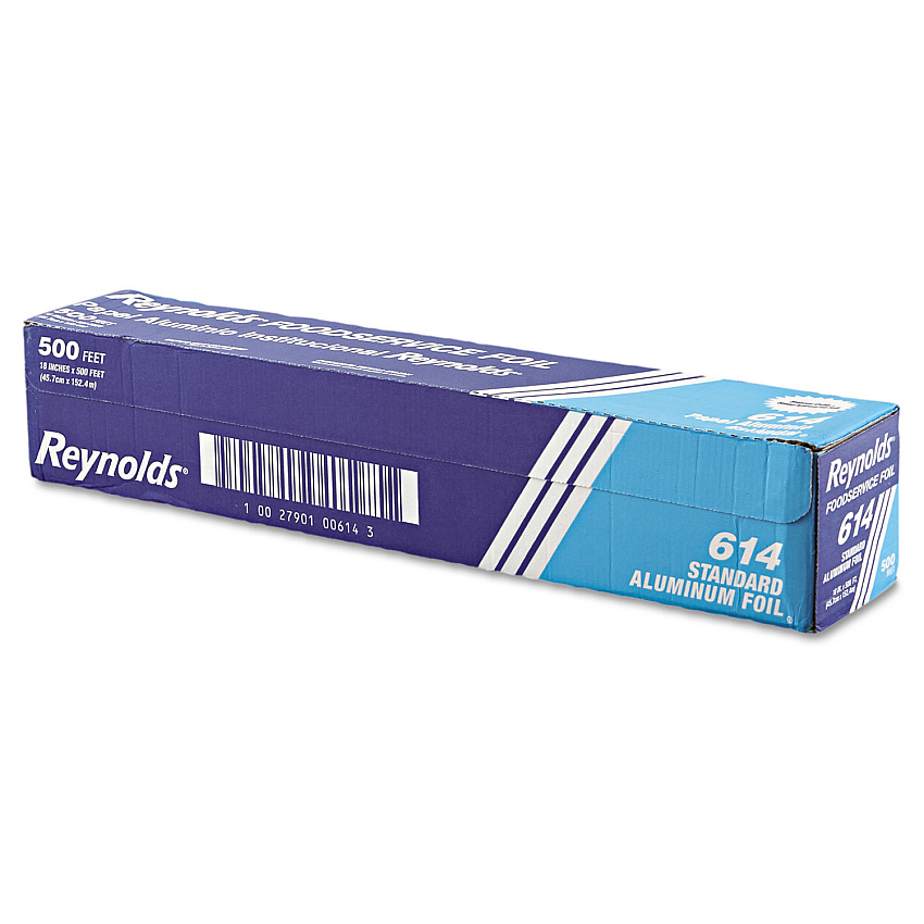 Reynolds Wrap Standard Aluminum Foil Roll, 18" x 500 ft, Silver (614)