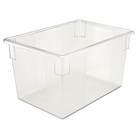 Rubbermaid Commercial Food/Tote Boxes, 21.5 gal, 26 x 18 x 15, Clear (3301CLE)
