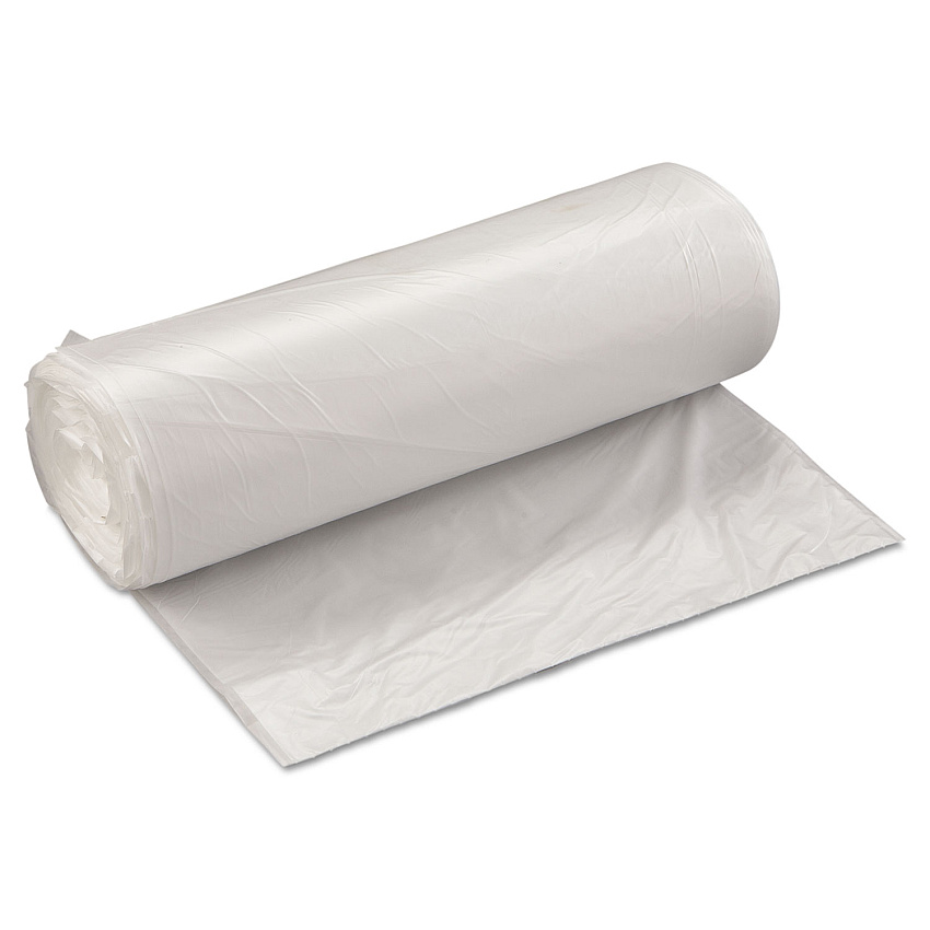 Inteplast Group High-Density Commercial Can Liners Value Pack, 60 gal, 19 microns, 38" x 58", Clear, 150/Carton (VALH3860N22)