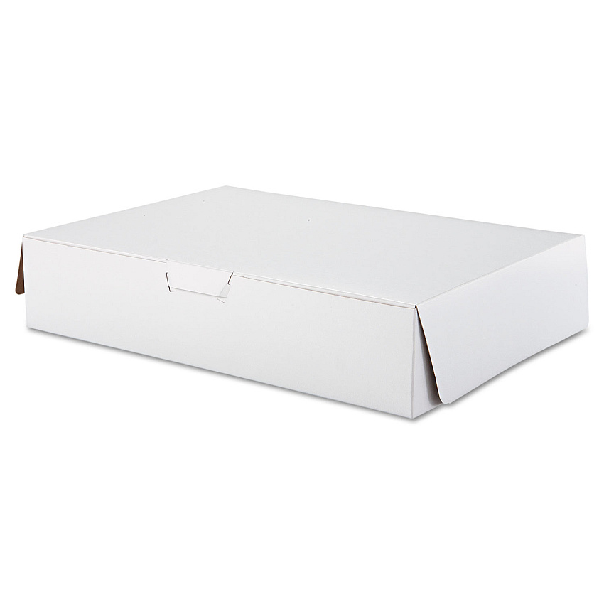 SCT Tuck-Top Bakery Boxes, 19 x 14 x 4, White, 50/Carton (1029)