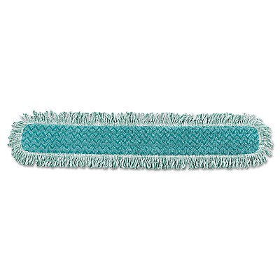 Rubbermaid Commercial HYGEN HYGEN Dry Dusting Mop Heads with Fringe, 36", Microfiber, Green (Q438)