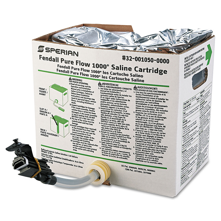 Honeywell Fendall Saline Cartridge Refill Set for Pure Flow 1000, 3.5 gal, 2/Set, 1 Set/Carton (320010500000)