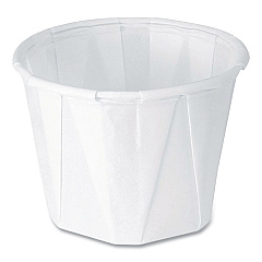 Dart Paper Portion Cups, 1 oz, White, 250/Bag, 20 Bags/Carton (100)