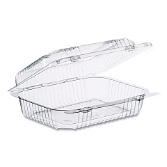 Dart StayLock Clear Hinged Lid Containers, 6 x 7 x 2.1, Clear, 125/Packs, 2 Packs/Carton (C26UT1)
