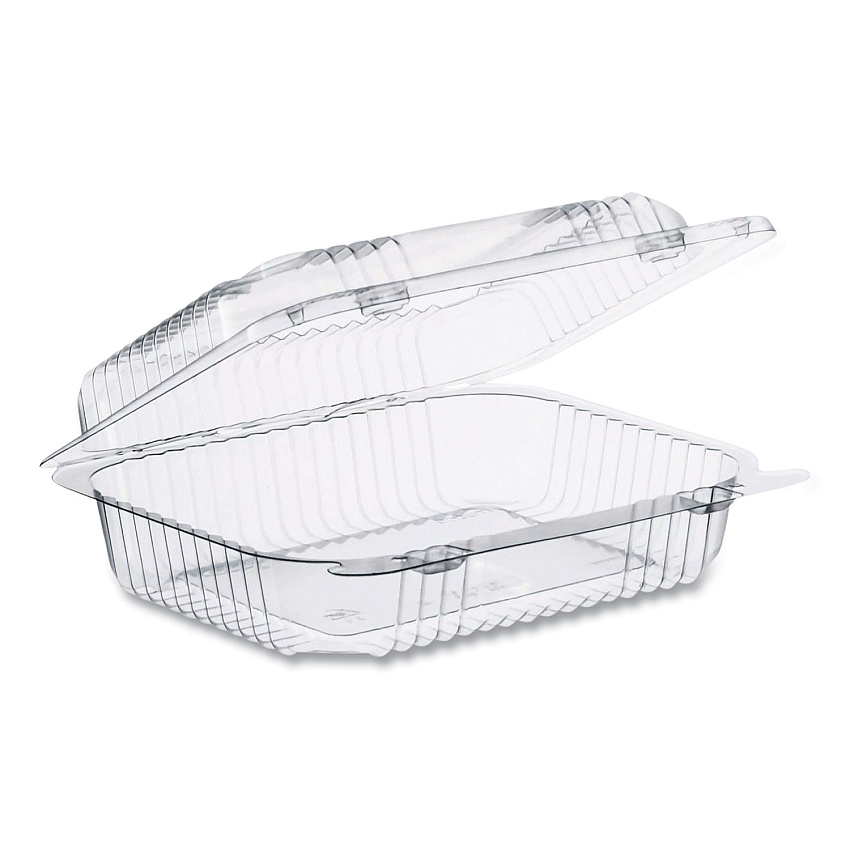 Dart StayLock Clear Hinged Lid Containers, 6 x 7 x 2.1, Clear, 125/Packs, 2 Packs/Carton (C26UT1)