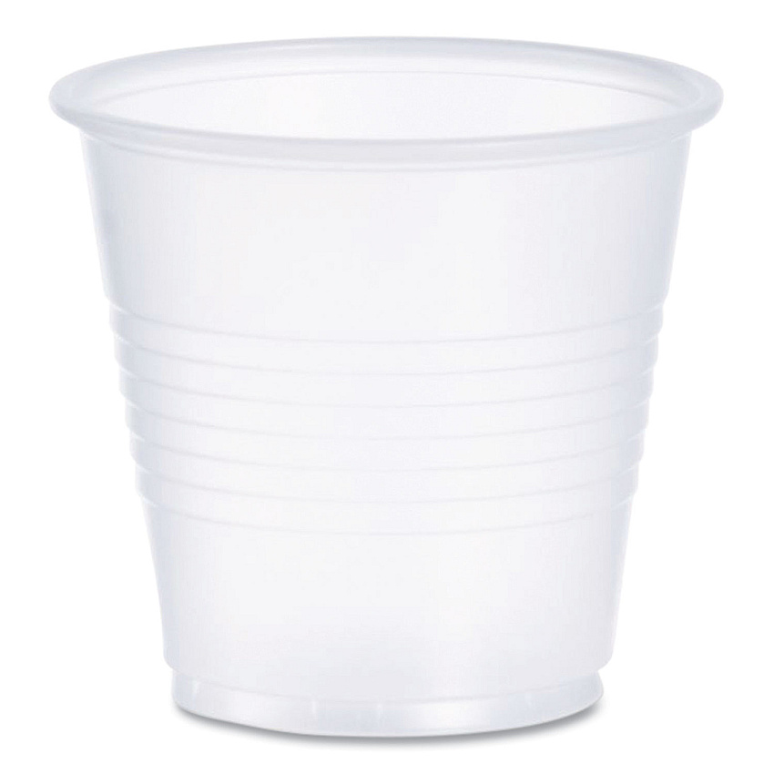 Dart Conex Galaxy Polystyrene Plastic Cold Cups, 3.5 oz, 100 Sleeve, 25 Sleeves/Carton (Y35)