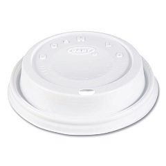 Dart Cappuccino Dome Sipper Lids, Fits 12 oz, White, 1,000/Carton (12EL)