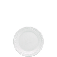 Dart Mediumweight Foam Dinnerware, Plates, 6" dia, White, 125/Pack (6PWQRPK)