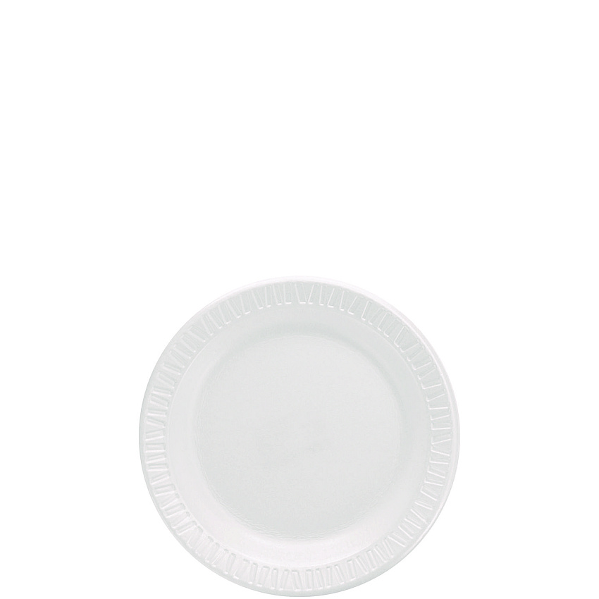 Dart Mediumweight Foam Dinnerware, Plates, 6" dia, White, 125/Pack (6PWQRPK)