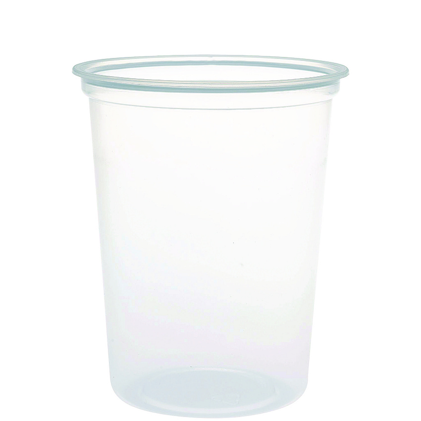 Dart Microgourmet Plastic Deli Container, 32 oz, 4.7" Diameter x 5.7"h, Clear, 500/Carton (MN320100)
